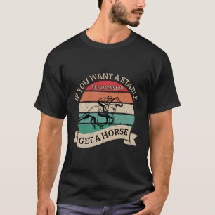 Camiseta El gracioso propietario de caballos Lover Jockey