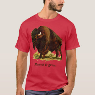 Camiseta El gracioso Rancho de Alas de Pollo de Búfalo NY e