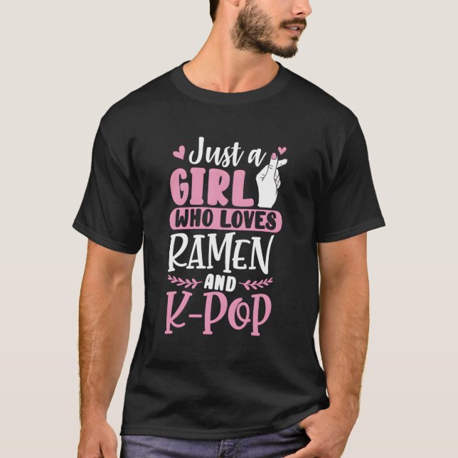 Camiseta El gracioso regalo de Ramen Lover sólo un Chica qu (Anverso)