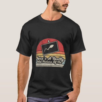Camiseta El Gracioso Retro De Camisas Sperm Aquí Está Una A