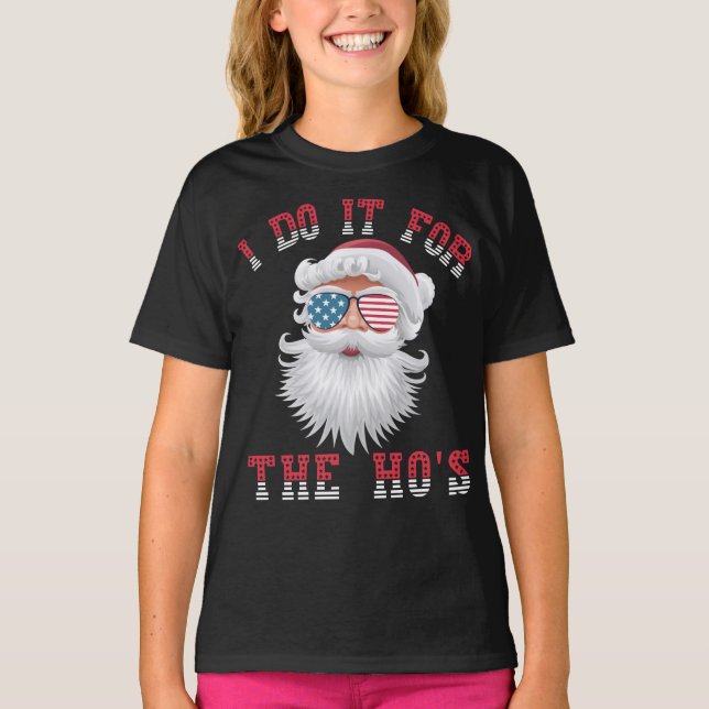 Camiseta El gracioso Santa Claus - Lo hago por la HO (Anverso)