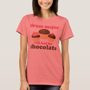 Camiseta El gracioso tambor mayor llevará al chocolate