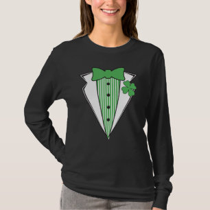 Camiseta El gracioso Tuxedo Irlandés St Patrick's Day Irish