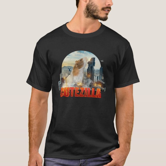 Camiseta El gracioso y lindo conejillo de indias es salvaje (Anverso)