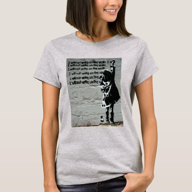 Camiseta El graffiti escrito está en la pared (Anverso)