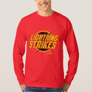 Camiseta El gráfico de destello de los "rayos" del  