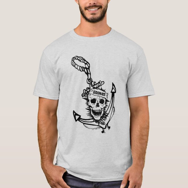 Camiseta El gráfico de la bandera y el cráneo de los Goonie (Anverso)