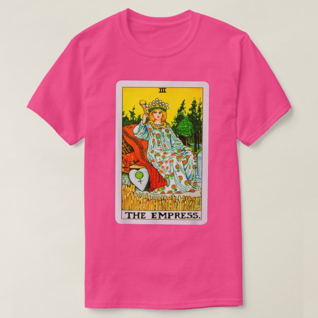 Camiseta El gráfico de la tarjeta Tarot de Empress (Diseño del anverso)