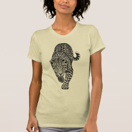 Camiseta El gráfico de leopardo salvaje de la montaña acech