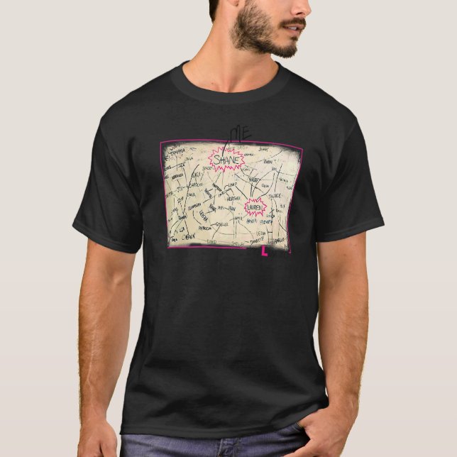 Camiseta El gráfico de palabras L (Anverso)