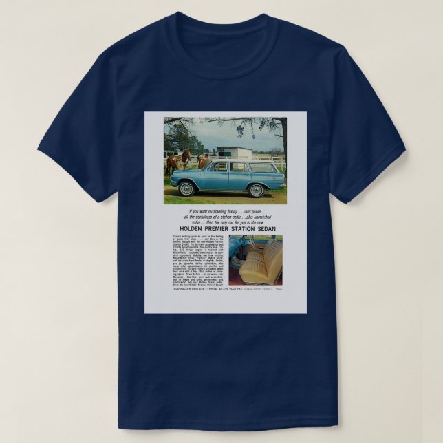 Camiseta El gráfico del vagón EH Holden Premier (Diseño del anverso)