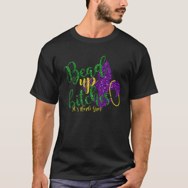 Camiseta El grafo del Fiesta del Carnaval Mardi Gras es div (Anverso)