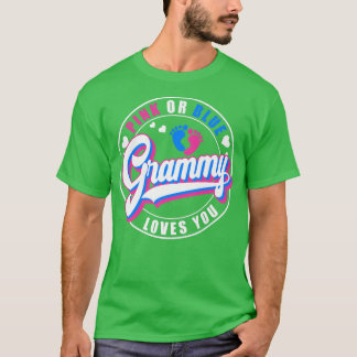 Camiseta El Grammy Rosa O Azul Retro Ama A Su Bebé Sexo