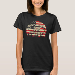 Camiseta El Gran Abuelo El Hombre El Mito La Mala Influenci