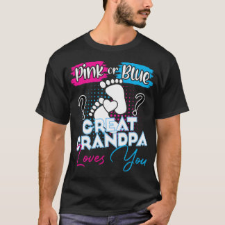 Camiseta El Gran Abuelo Rosa o Azul te ama el embarazo