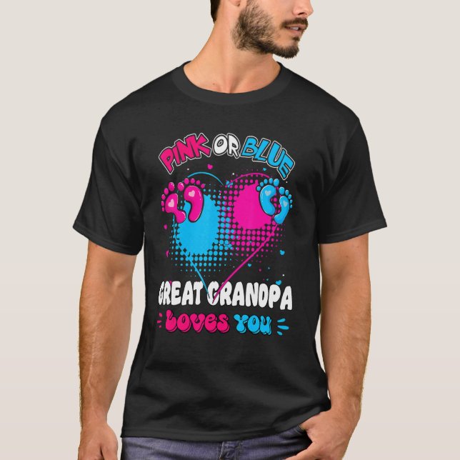 Camiseta El Gran Abuelo Rosa O Azul Te Ama La Ducha (Anverso)