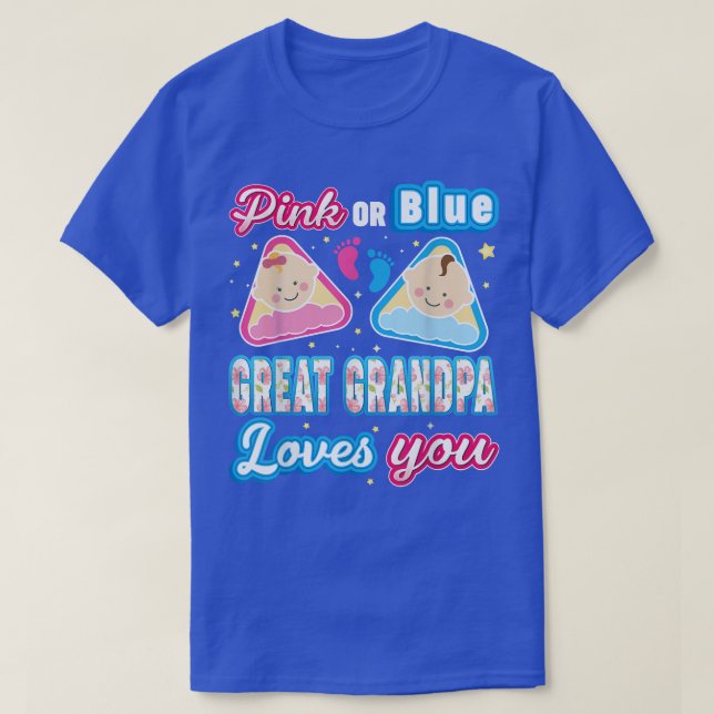 Camiseta El Gran Abuelo Rosa O Azul Te Ama La Revelación De (Diseño del anverso)