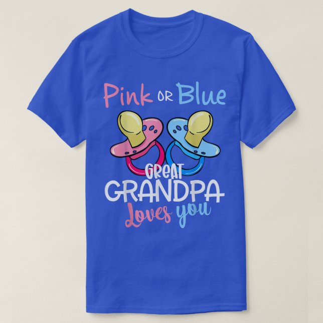 Camiseta El Gran Abuelo Rosa O Azul Te Ama La Revelación De (Diseño del anverso)