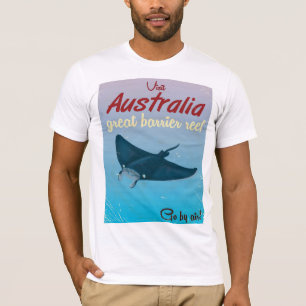 Camiseta El Gran Arrecife de Barrera, cartel de viaje por A