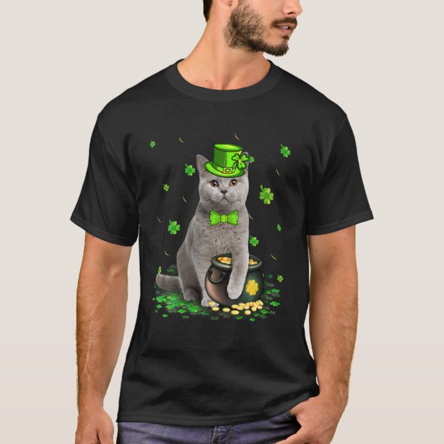 Camiseta El Gran Británico Amante Del Gato De Shorthair St  (Anverso)