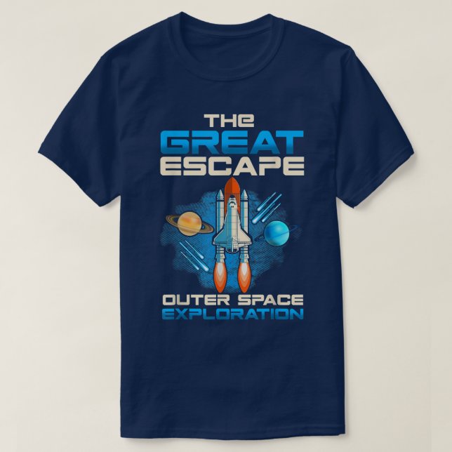 Camiseta El gran cohete de exploración del espacio ultrater (Diseño del anverso)