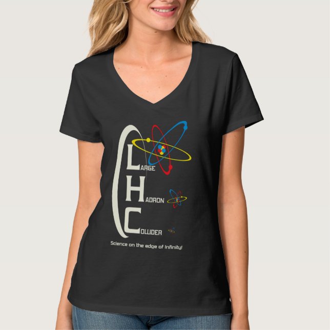 Camiseta El Gran Colisionador De Hadrones T-Shirt Physics L (Anverso)