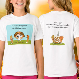 Camiseta El Gran Concurso de Acción de Gracias Calabaza y M
