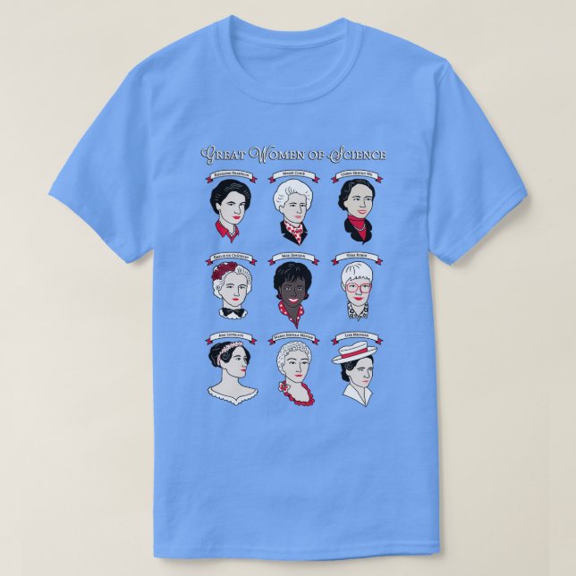 Camiseta El gran conjunto de mujeres científicas (Diseño del anverso)