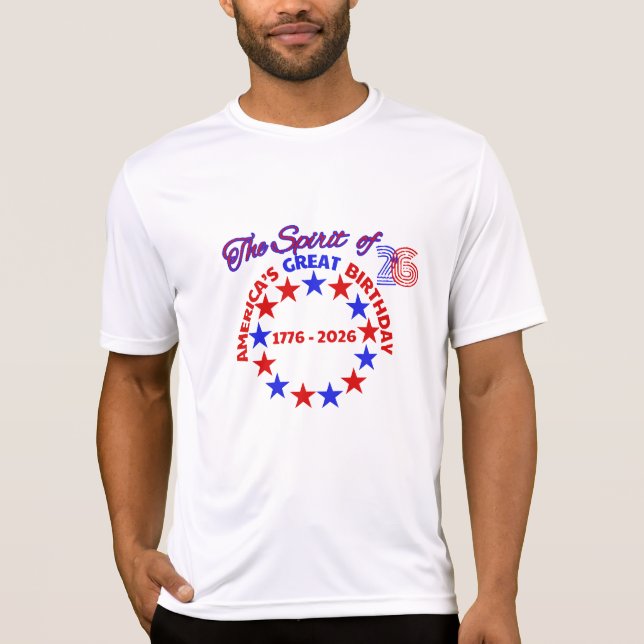 CAMISETA EL GRAN CUMPLEAÑOS DE LOS ESTADOS UNIDOS (Anverso)