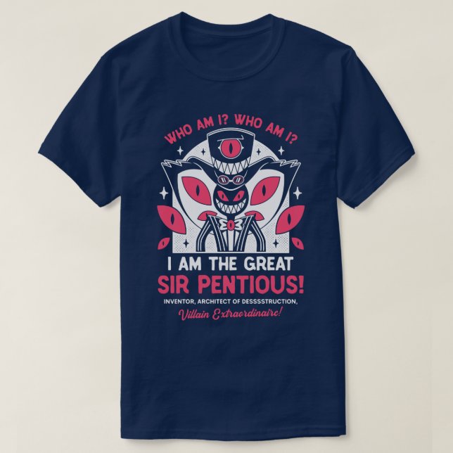 Camiseta El gran emblema Sir Pentious (Diseño del anverso)