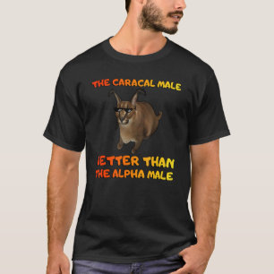 Camiseta El Gran Floppa Macho Grande Meme Caracal Gato Mach