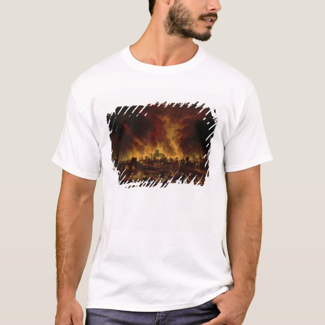 Camiseta El gran fuego de Londres en 1666 (Anverso)