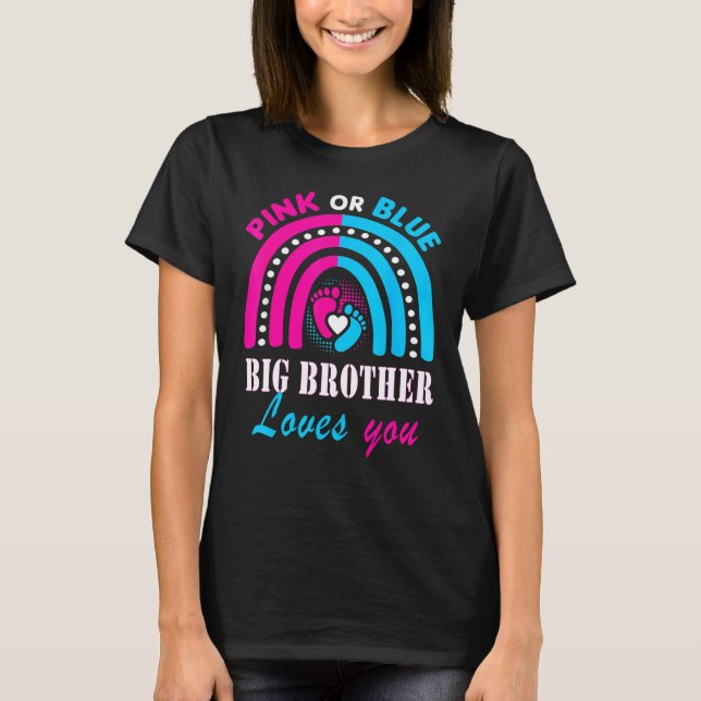 Camiseta El Gran Hermano Rosa O Azul Te Ama La Revelación D (Anverso)