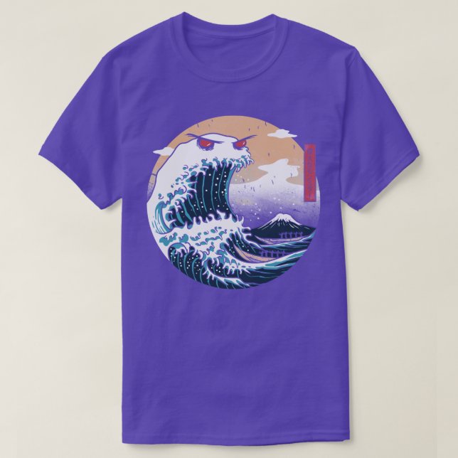 Camiseta El gran monstruo de Kanagawa (Diseño del anverso)