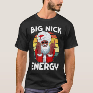Camiseta El gran Nick Energy es gracioso Viejo Papá Noel Af