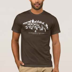 Camiseta El gran panel del petroglifo de la caza