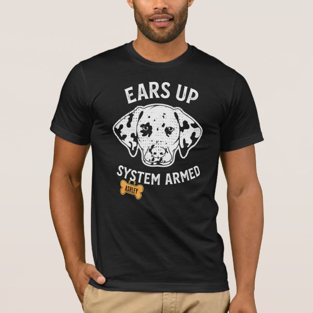 Camiseta El gran perro de Dalmacia Armado (Anverso)