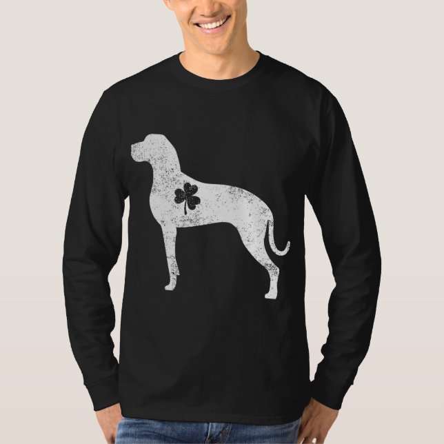 Camiseta El gran perro de Dane Shamrock adoraba la fiesta d (Anverso)