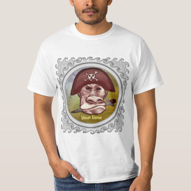 Camiseta El gran pirata de monos malo (Anverso)