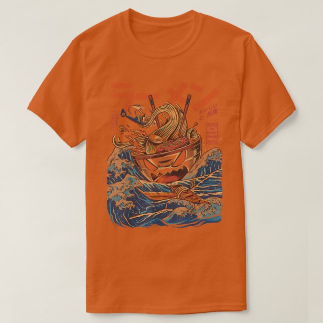 Camiseta El gran Ramen de Kanagawa (Diseño del anverso)