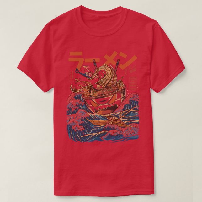 Camiseta El gran Ramen de Kanagawa (Diseño del anverso)