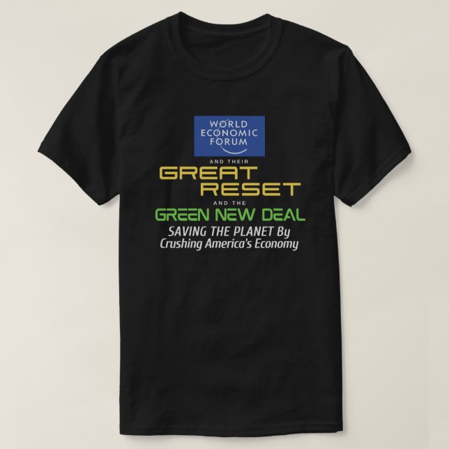 Camiseta El gran reajuste del FEM y el nuevo acuerdo verde  (Diseño del anverso)