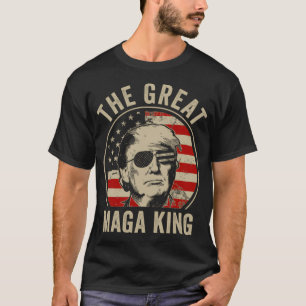 Camiseta El Gran Rey Maga Divertido Trump Ultra Maga King