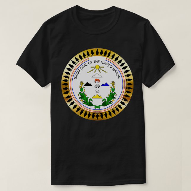 Camiseta El Gran Sello De La Nación Navajo  (Diseño del anverso)