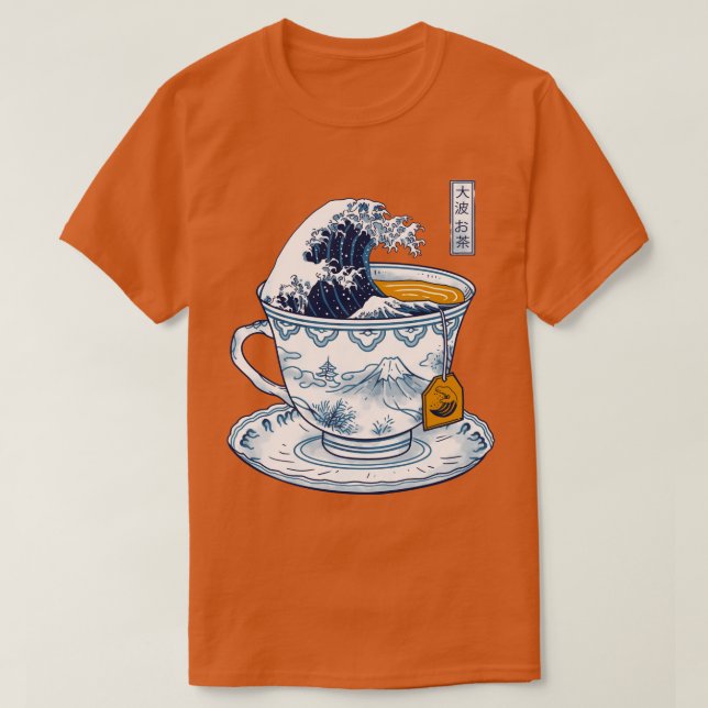 Camiseta El gran té de Kanagawa (Diseño del anverso)