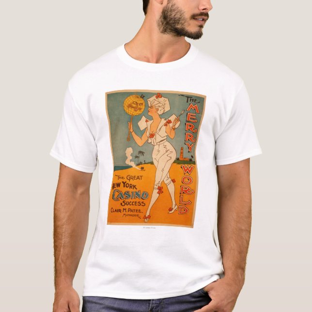 Camiseta El gran teatro del éxito del casino de Nueva York (Anverso)