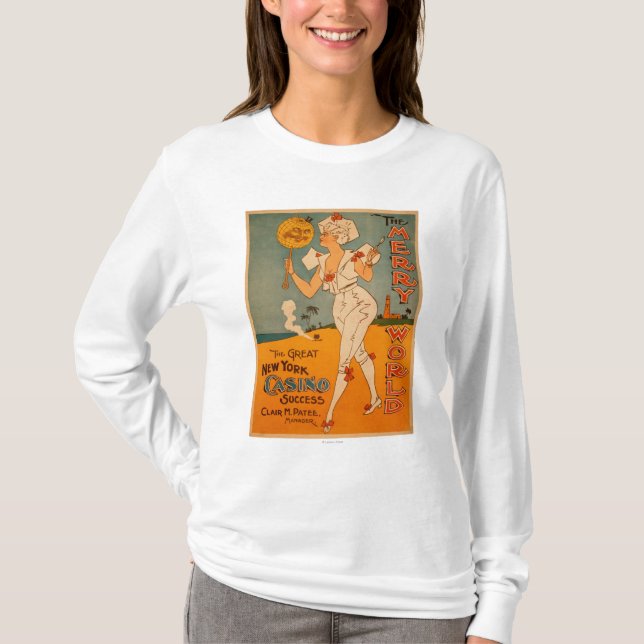 Camiseta El gran teatro del éxito del casino de Nueva York (Anverso)