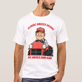 Camiseta El granjero Trump resplandece los sueños estadouni