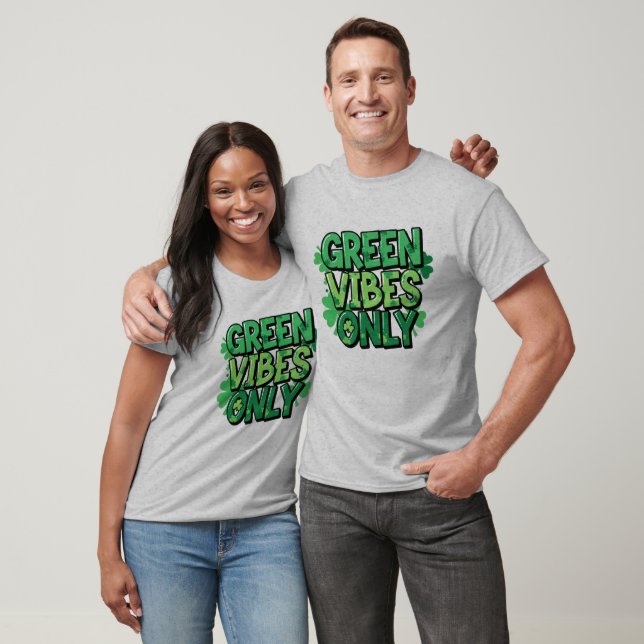 Camiseta El Green Vibes Only St. Patrick's Day (Unisexo)