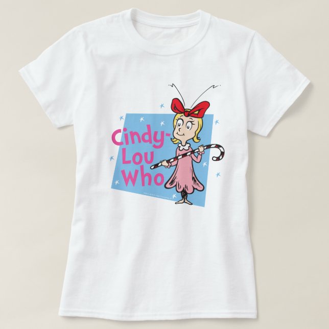 Camiseta El Grinch | Cindy-Lou Who - Candy Cane (Diseño del anverso)